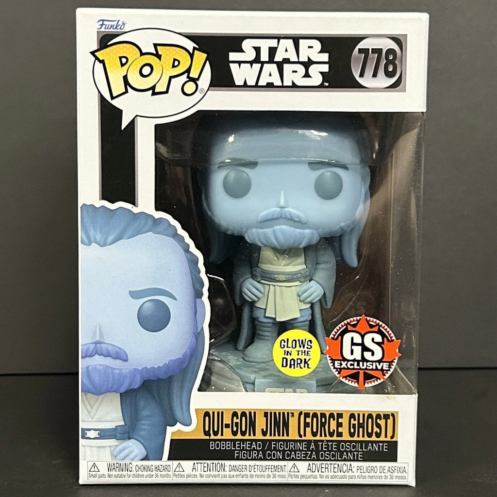 Funko Pop! Star Wars: Qui-Gon Jinn (Force Ghost) #778 - GameStop Canada Exclusive Glow in the Dark