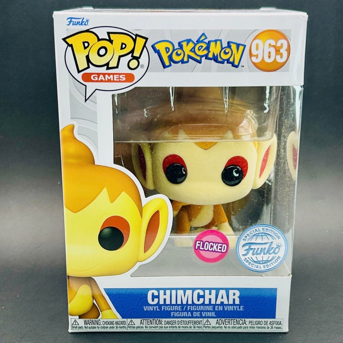 Funko Pop! Games: Pokémon- Chimchar #963 Flocked Funko Shared Exclusive