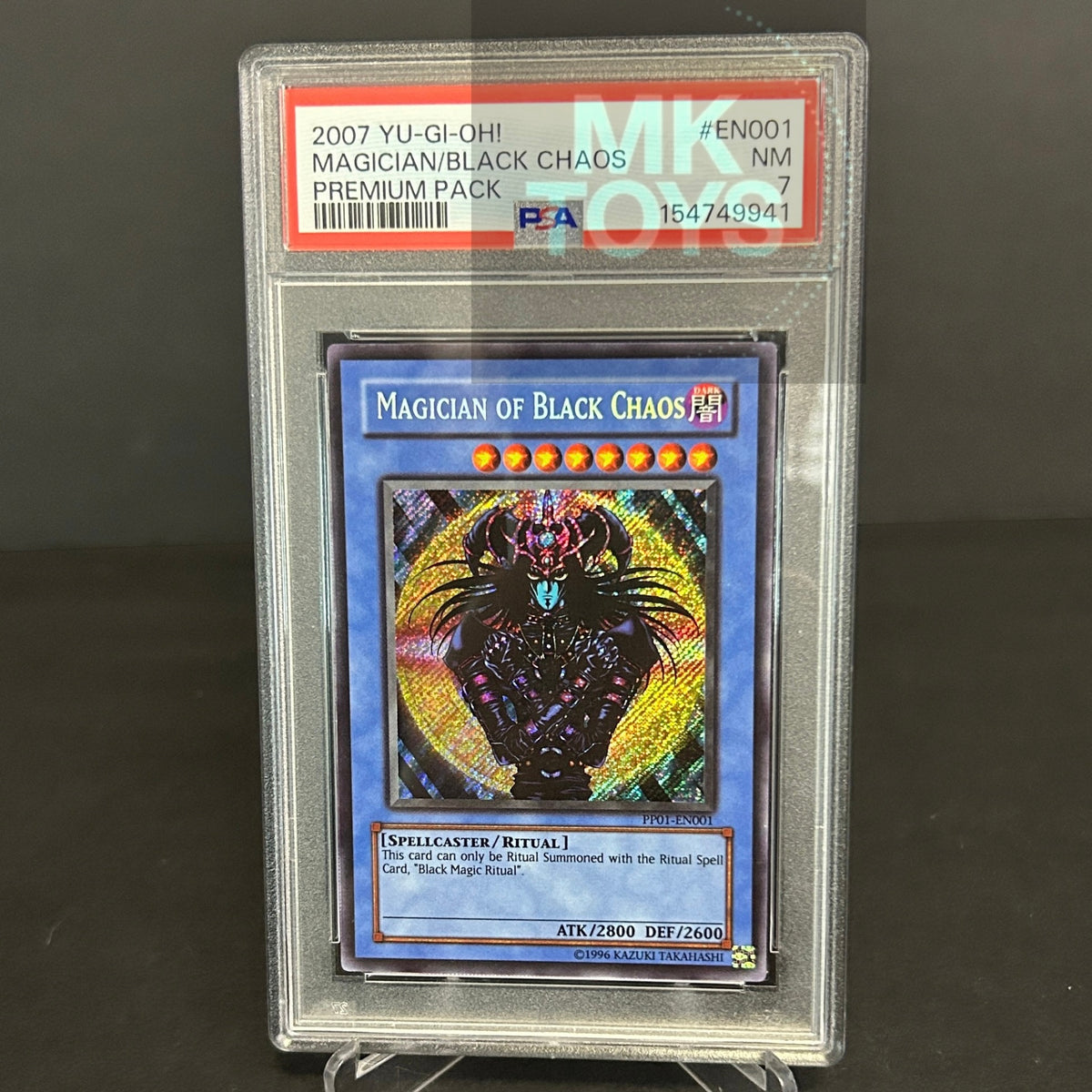 PSA 7 - Yu-Gi-Oh! TCG - Magician of Black Chaos PP01-EN001 - Premium Pack