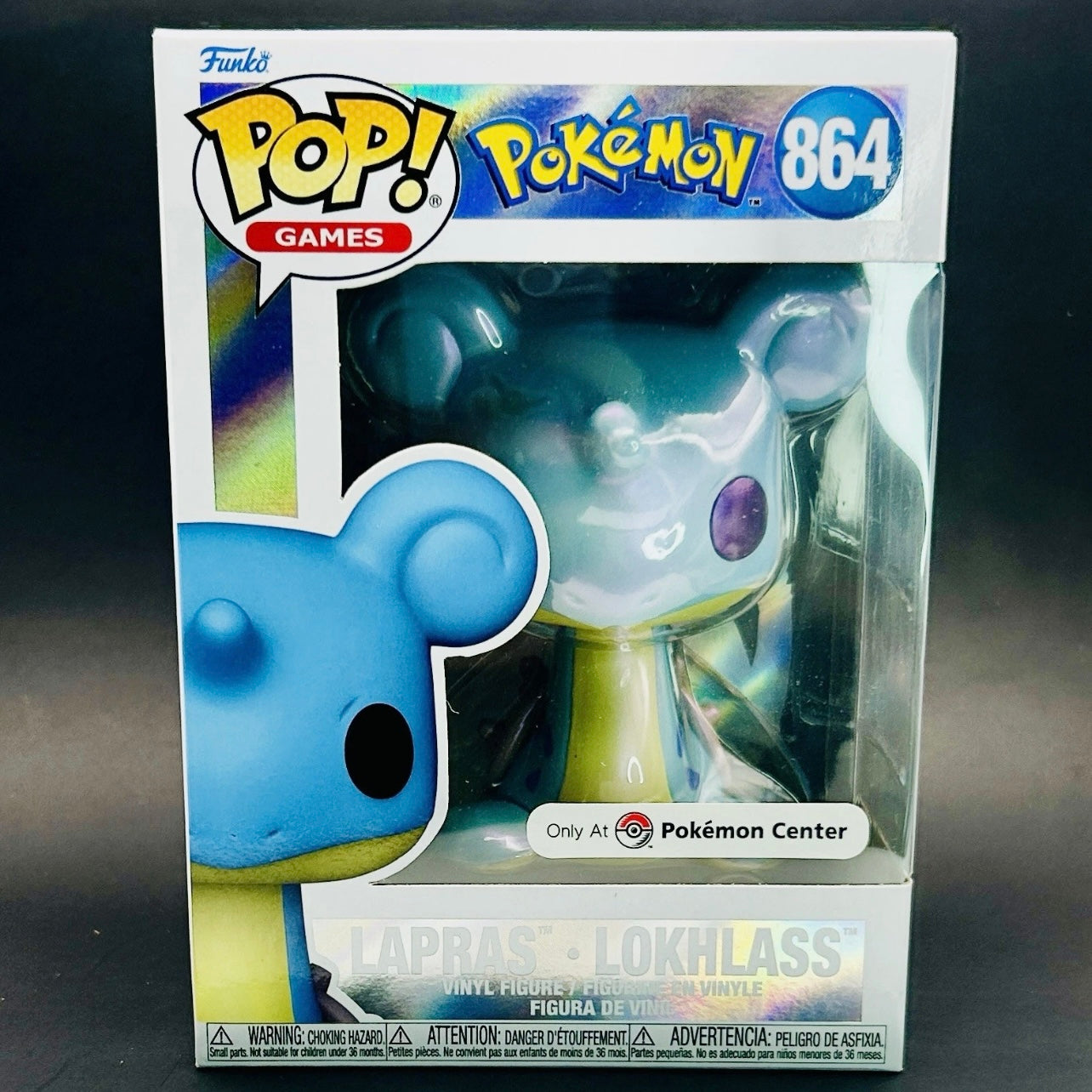 Funko Pop! Games: Pokémon - Lapras #864 Pearlescent (Pokémon Center Exclusive)