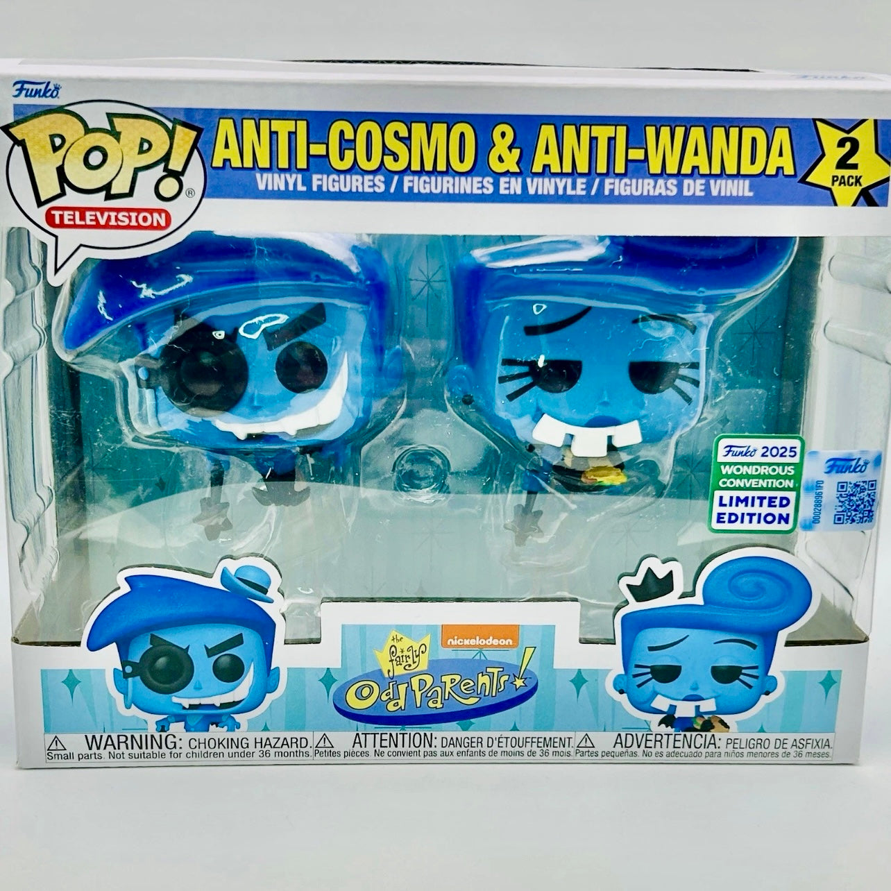 Funko Pop! Television: Fairly Odd Parents - Anti-Cosmo & Anti-Wanda 2 Pack - 2025 Wondrous Convention LE