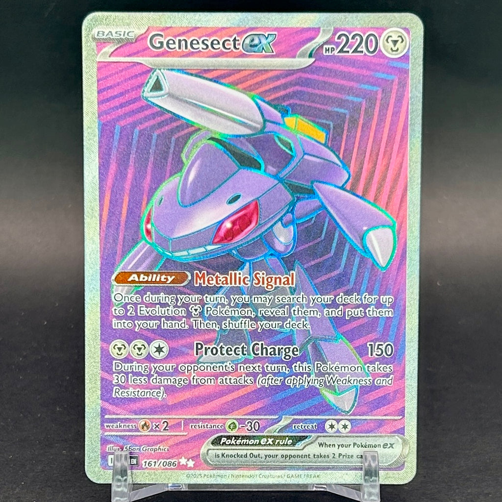 NM - Pokémon TCG - Genesect EX 161/086 Full Art Ultra Rare - Black Bolt