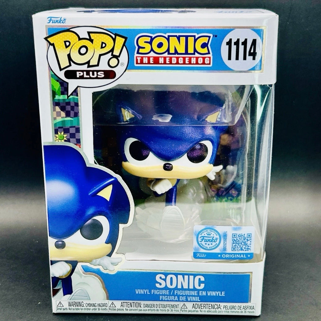 Funko Pop! Plus: Sonic the Hedgehog #1114 Pearlescent (Corner Box Ding)