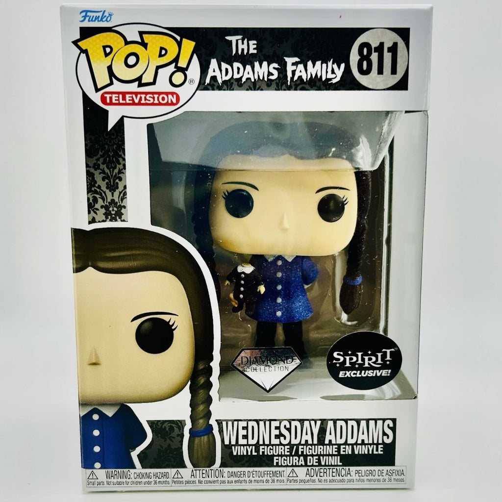 Funko Pop! Television: The Addams Family - Wednesday Addams #811 - Spirit Halloween Exclusive Diamond Glitter