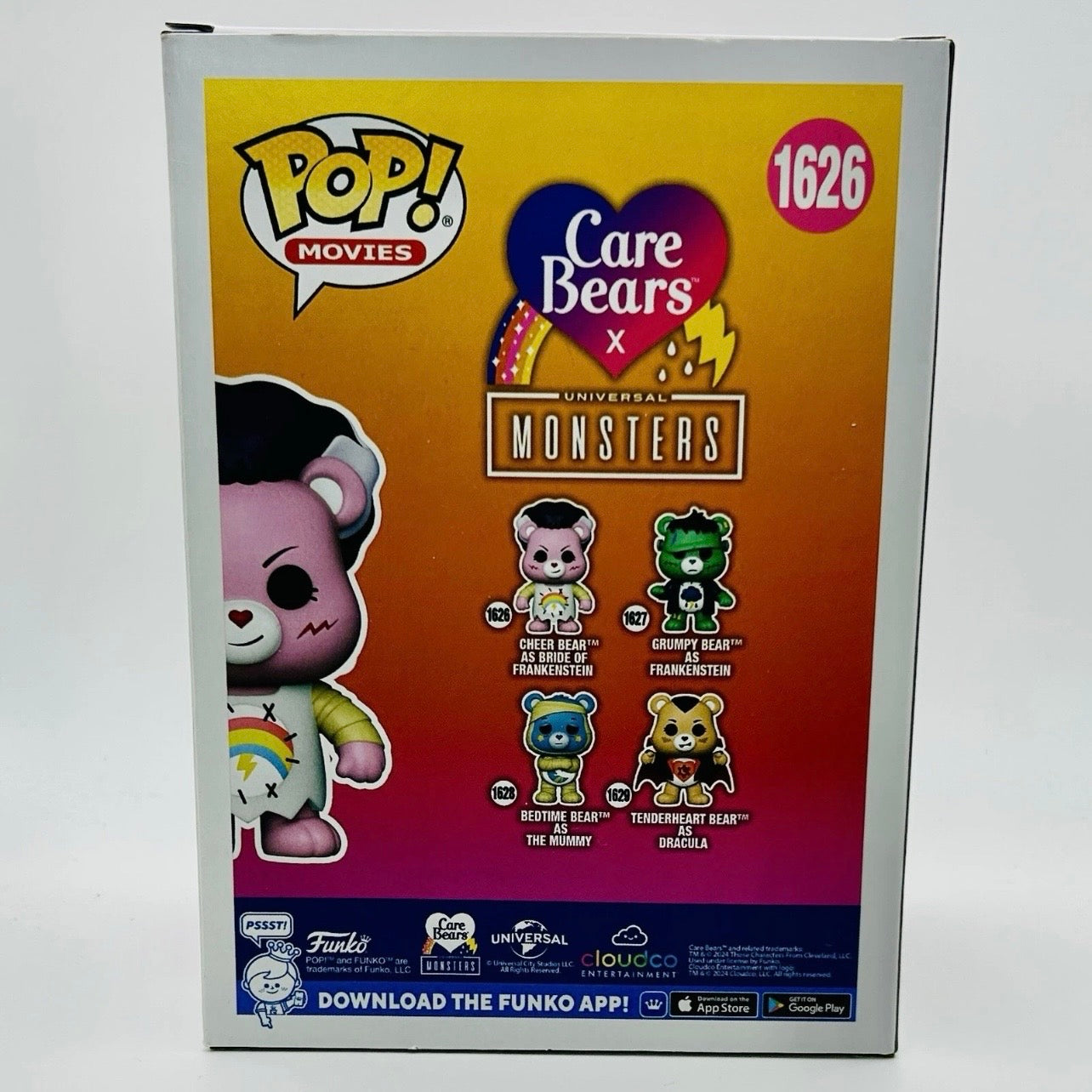 Funko Pop! Movies: Care Bears x Universal Monsters - Cheer Bear as Bride of Frankenstein #1626