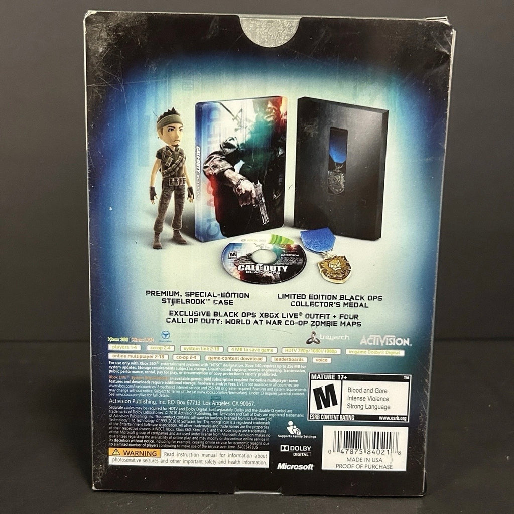 CIB - Tested - XBOX 360 - Call of Duty: Black Ops Hardened Edition - Complete in Box