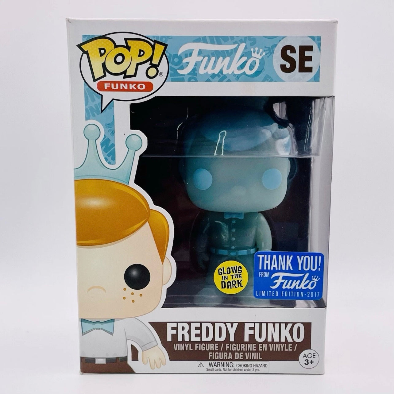 Funko Pop! Glow In The Dark Freddy Funko SE - Thank You Limited Edition - 2017 TOTY Funko Fundays