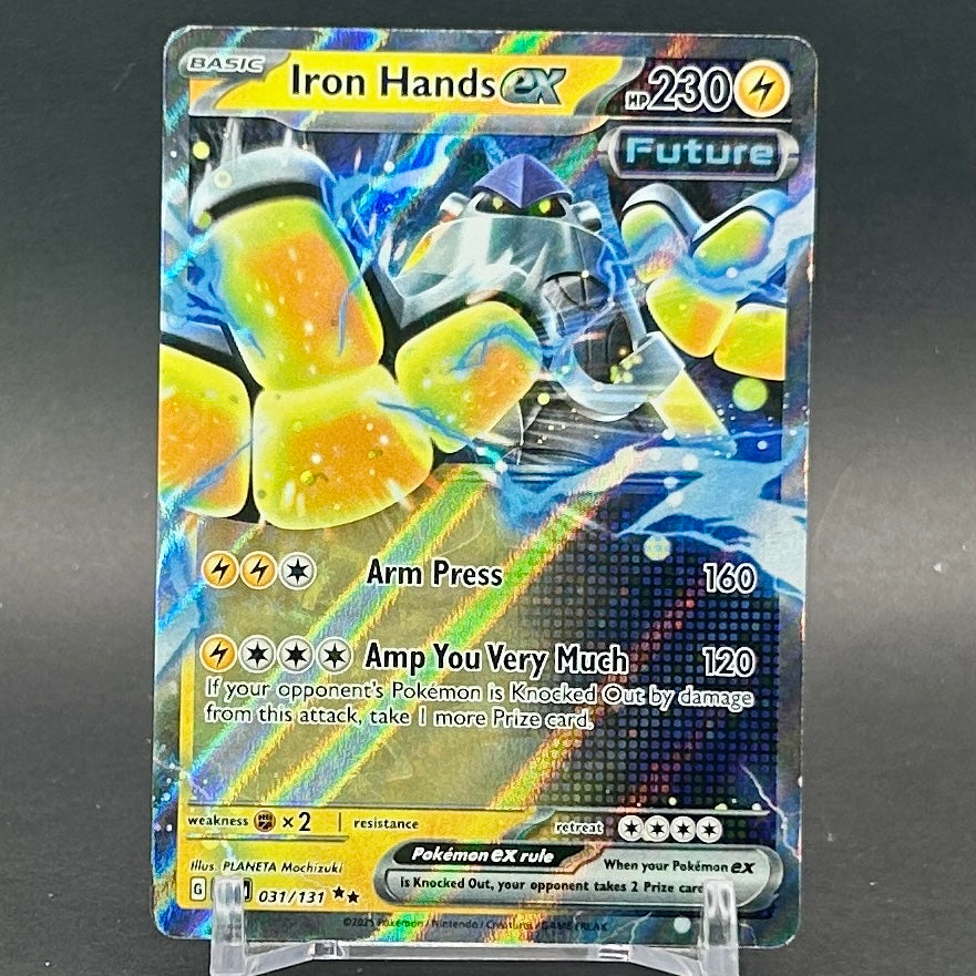 NM - Pokémon TCG - Iron Hands EX 031/131 Double Rare Holo - Prismatic Evolutions