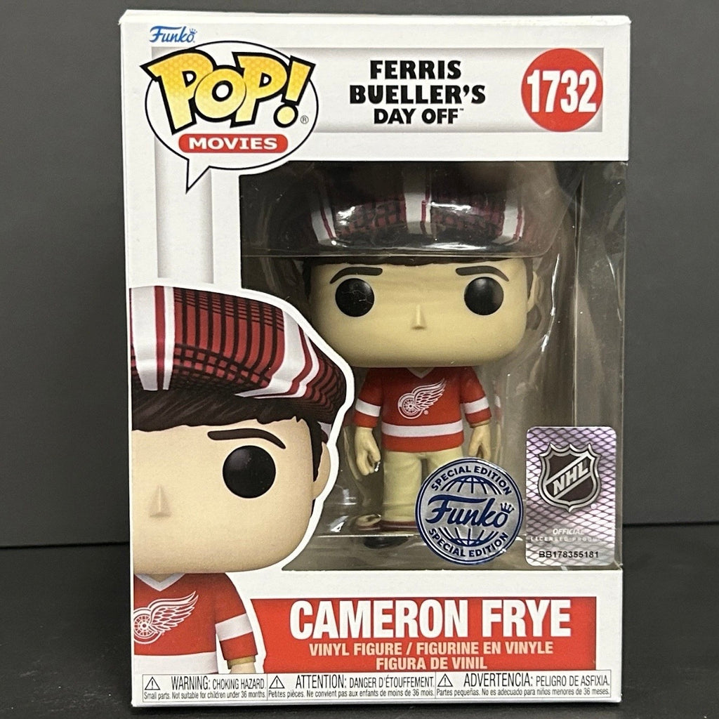 Funko Pop! Movie: Ferris Bueller’s Day Off - Cameron Frye (in Red Wings Jersery) #1732 - Target Con Shared Exclusive