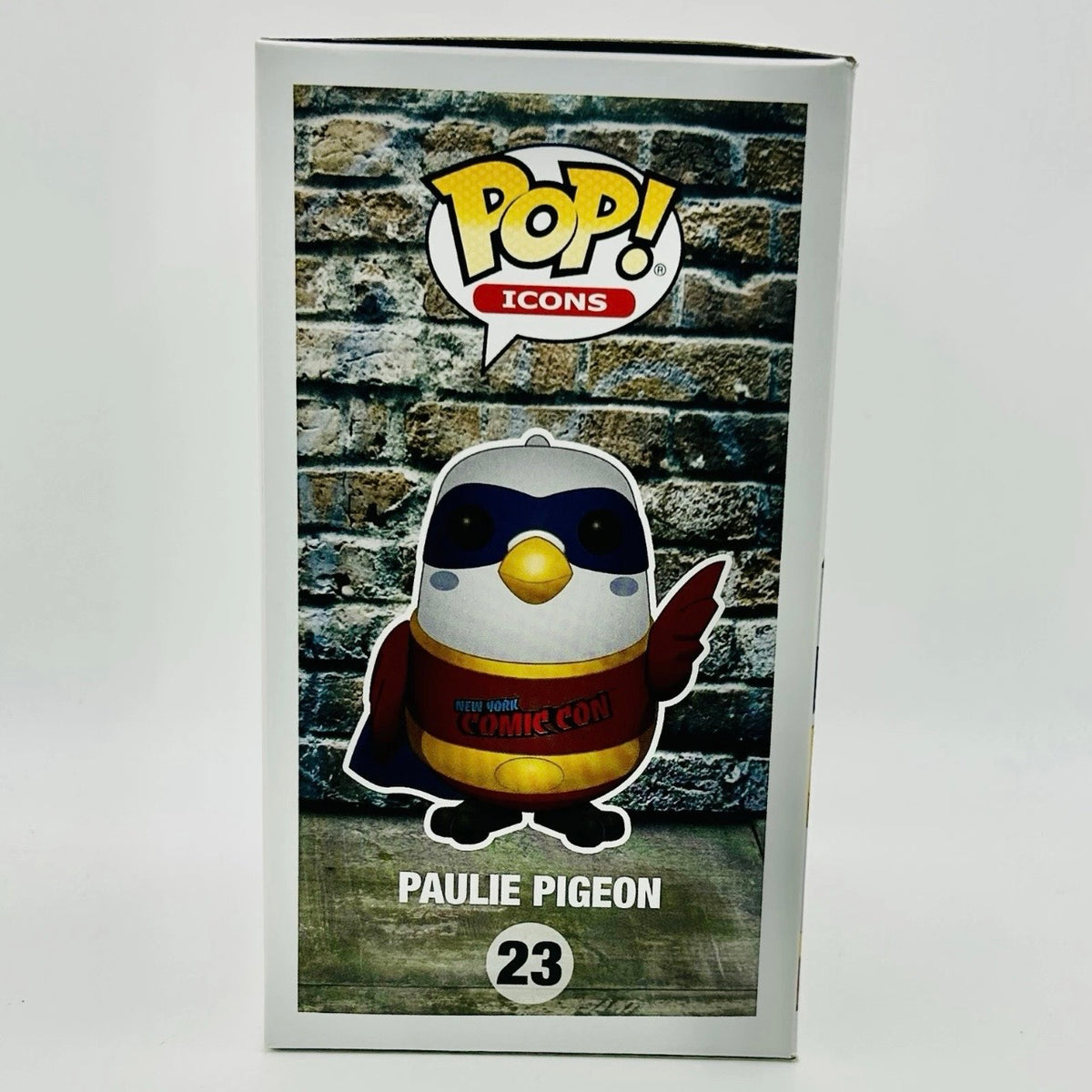 Funko Pop! Icons: Paulie Pigeon #23 - NYCC 2019 New York Comic Con Fall Convention Exclusive (Red)