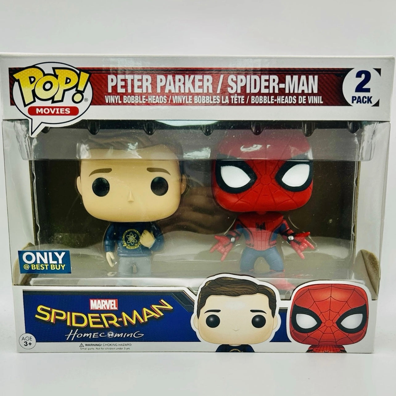 Funko Pop! Movies: 2 Pack - Peter Parker / Spider-Man - Spider-Man Homecoming (Best Buy Exclusive)