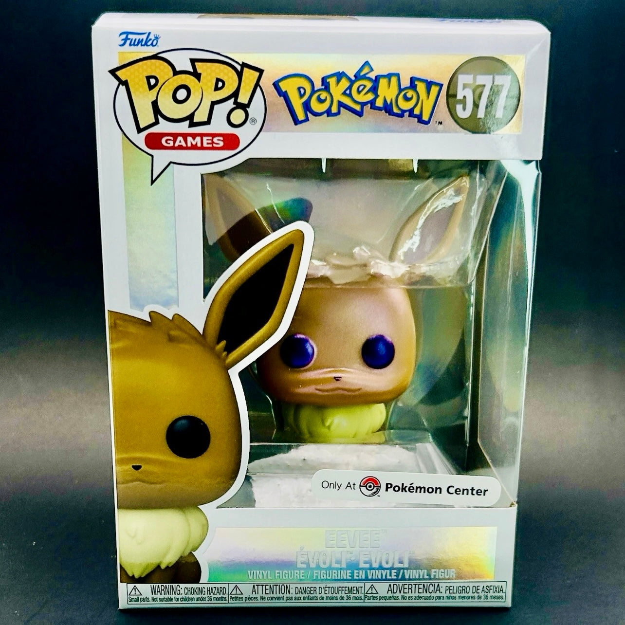 Funko Pop! Games: Pokémon - Eevee #577 Pearlescent (Pokémon Center Exclusive)