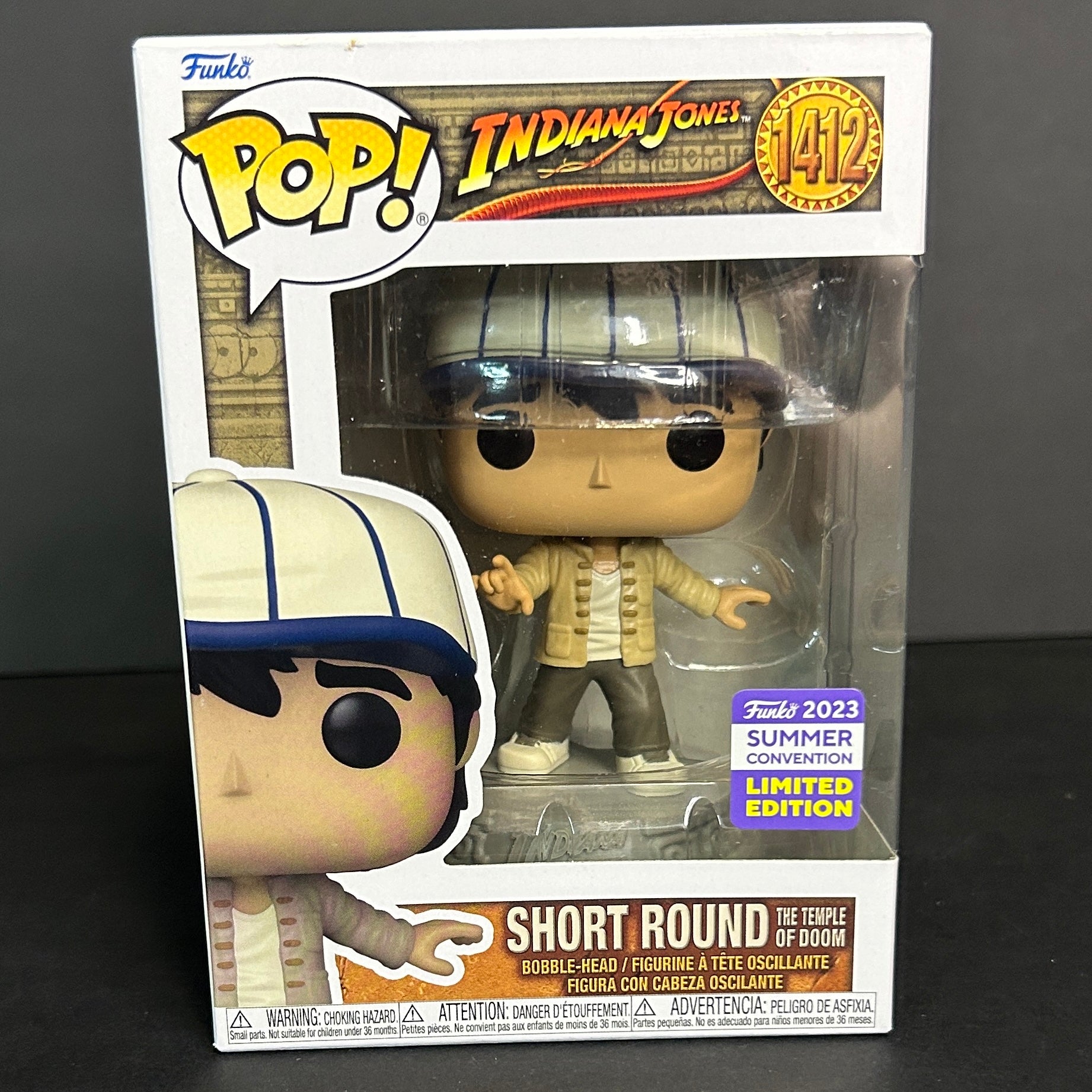 Funko Pop! Indiana Jones: Short Round The Temple of Doom #1412 2023 Summer Convention Exclusive