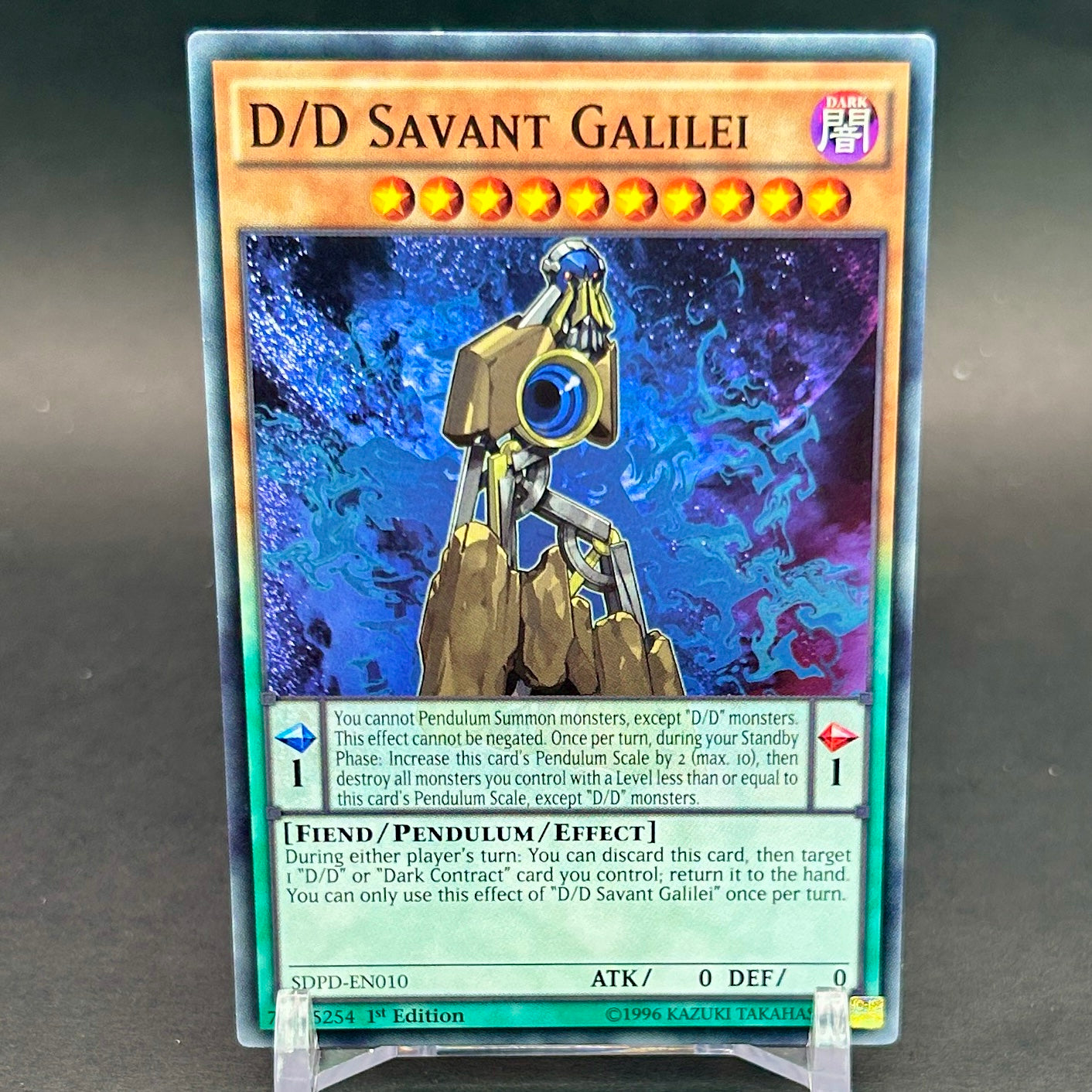 NM - Yu-Gi-Oh! - D/D Savant Galilei 1st Edition SDPD-EN010 - Structure Deck: Pendulum Domination