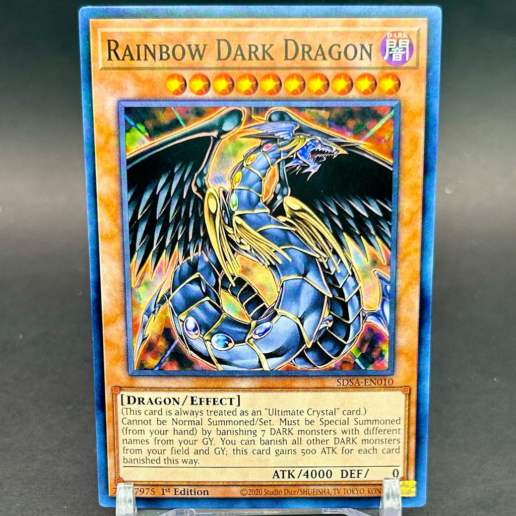 NM - Yu-Gi-Oh! - Rainbow Dark Dragon 1st Edition SDSA-EN010 - Structure Deck: Sacred Beasts