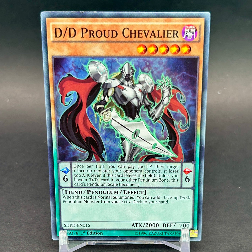 NM - Yu-Gi-Oh! - D/D Proud Chevalier 1st Edition SDPD-EN015 - Structure Deck: Pendulum Domination