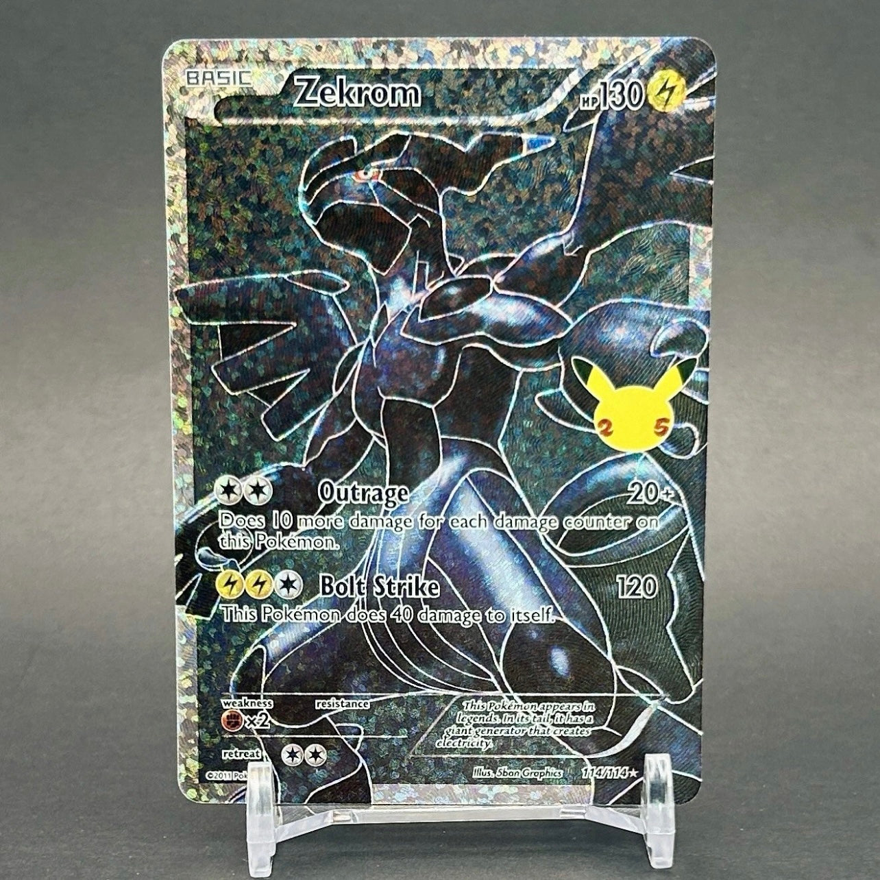 NM - Pokémon TCG - Zekrom 114/114 - Pokémon Celebrations