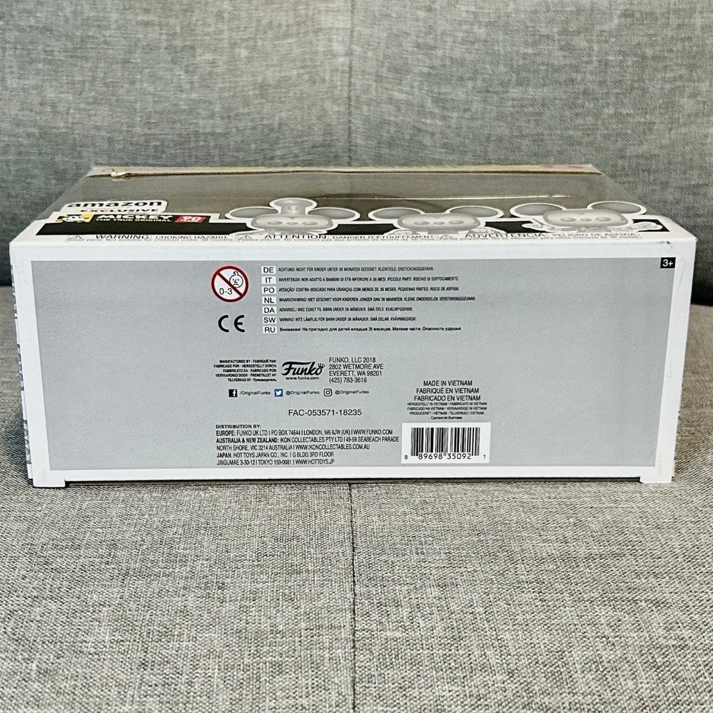 Funko Pop! Disney: 90 Years - Mickey Mouse Silver 3 Pack - Amazon Exclusive