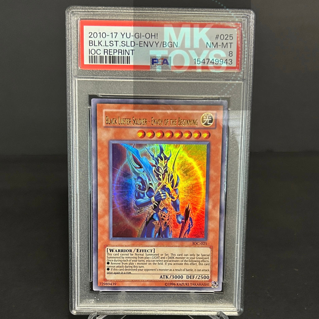 PSA 8 - Yu-Gi-Oh! TCG - Black Luster Soldier - Envoy of the Beginning - IOC-025 - Invasion of Chaos