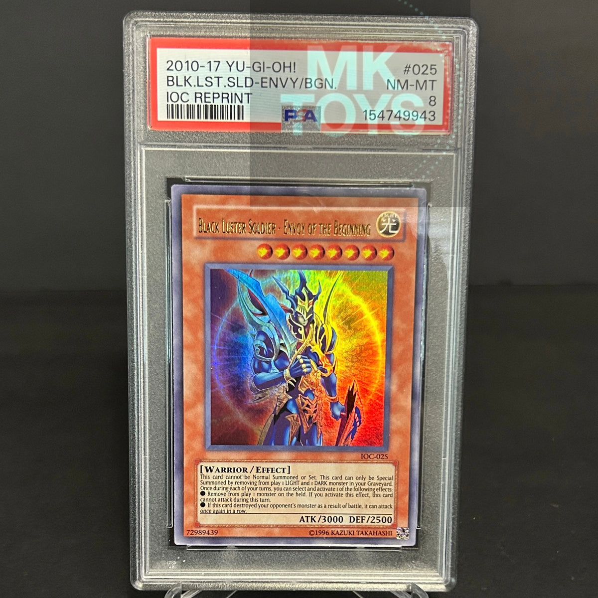 PSA 8 - Yu-Gi-Oh! TCG - Black Luster Soldier - Envoy of the Beginning - IOC-025 - Invasion of Chaos