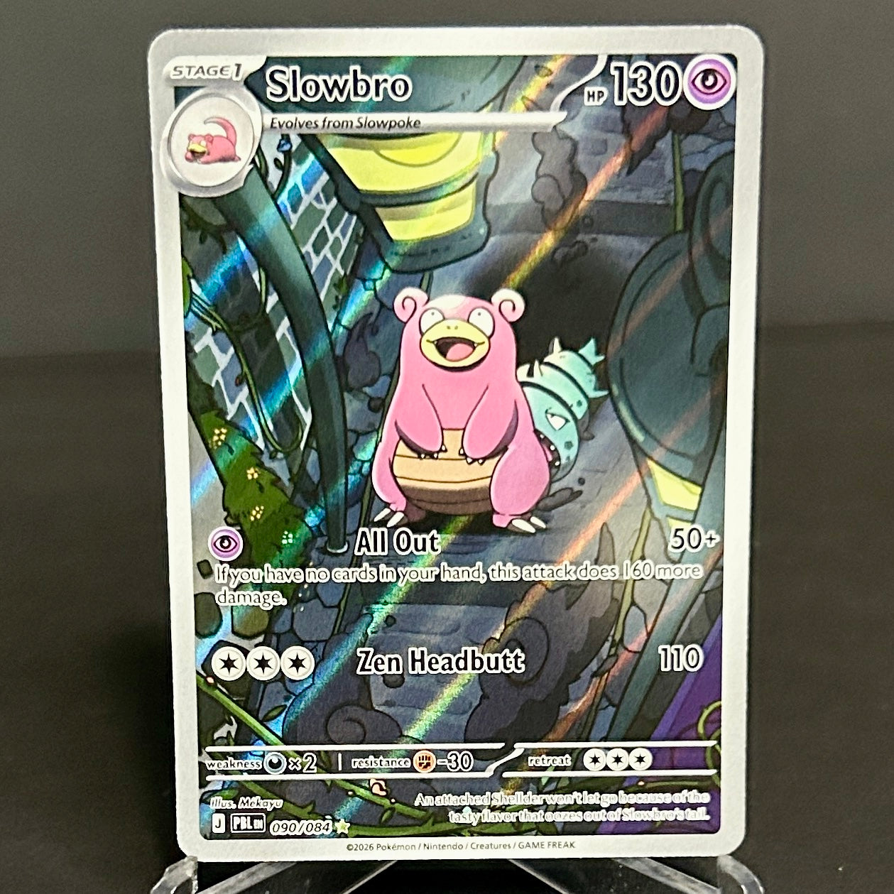 NM - Pokémon TCG - Slowbro 090/084 Illustration Rare - Pitch Black