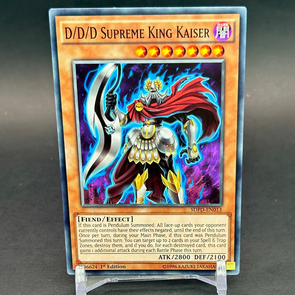 NM - Yu-Gi-Oh! - D/D/D Supreme King Kaiser 1st Edition SDPD-EN013 - Structure Deck: Pendulum Domination