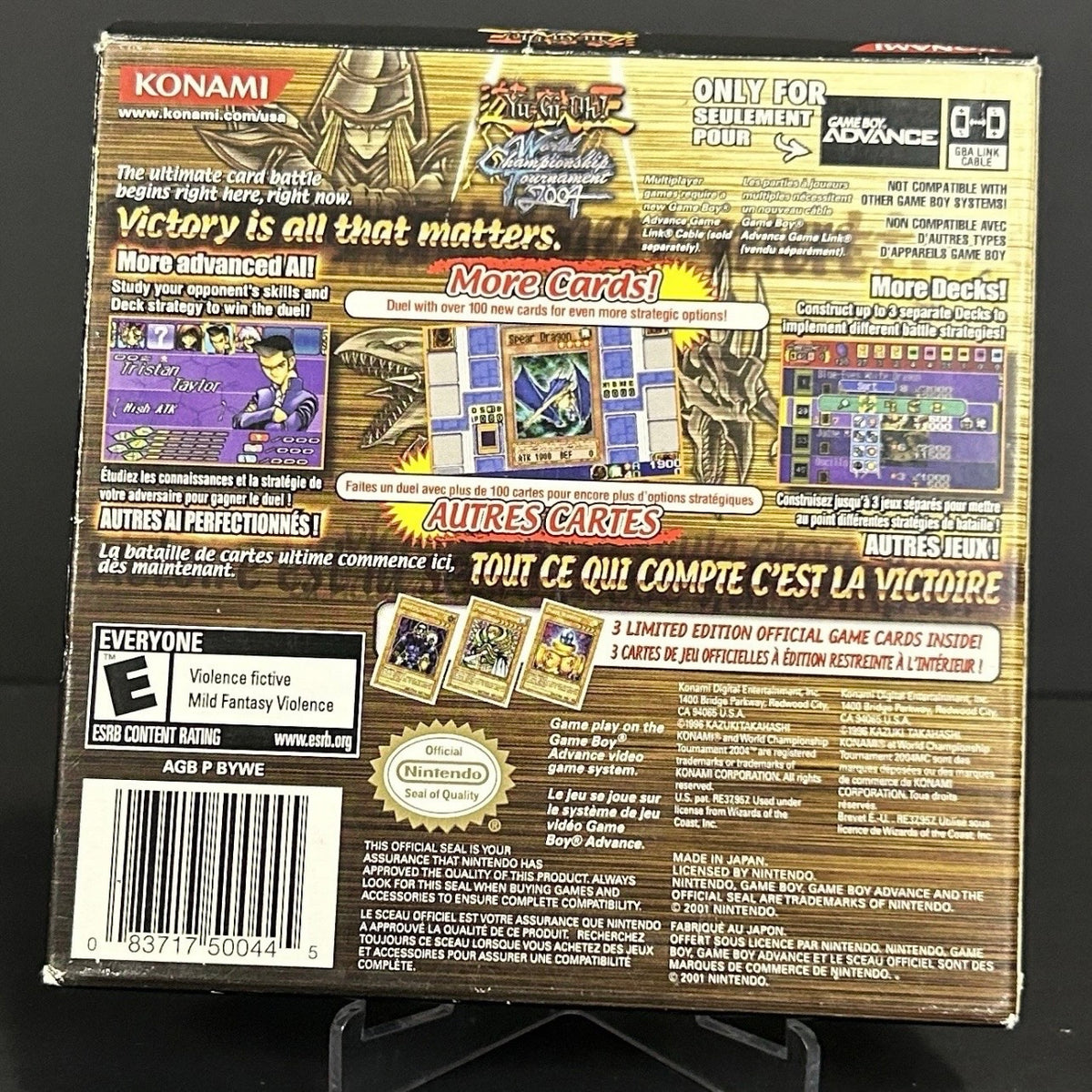 CIB - Tested - GBA - Yu-Gi-Oh! World Championship Tournament 2004 - Game Boy Advance - Complete in Box