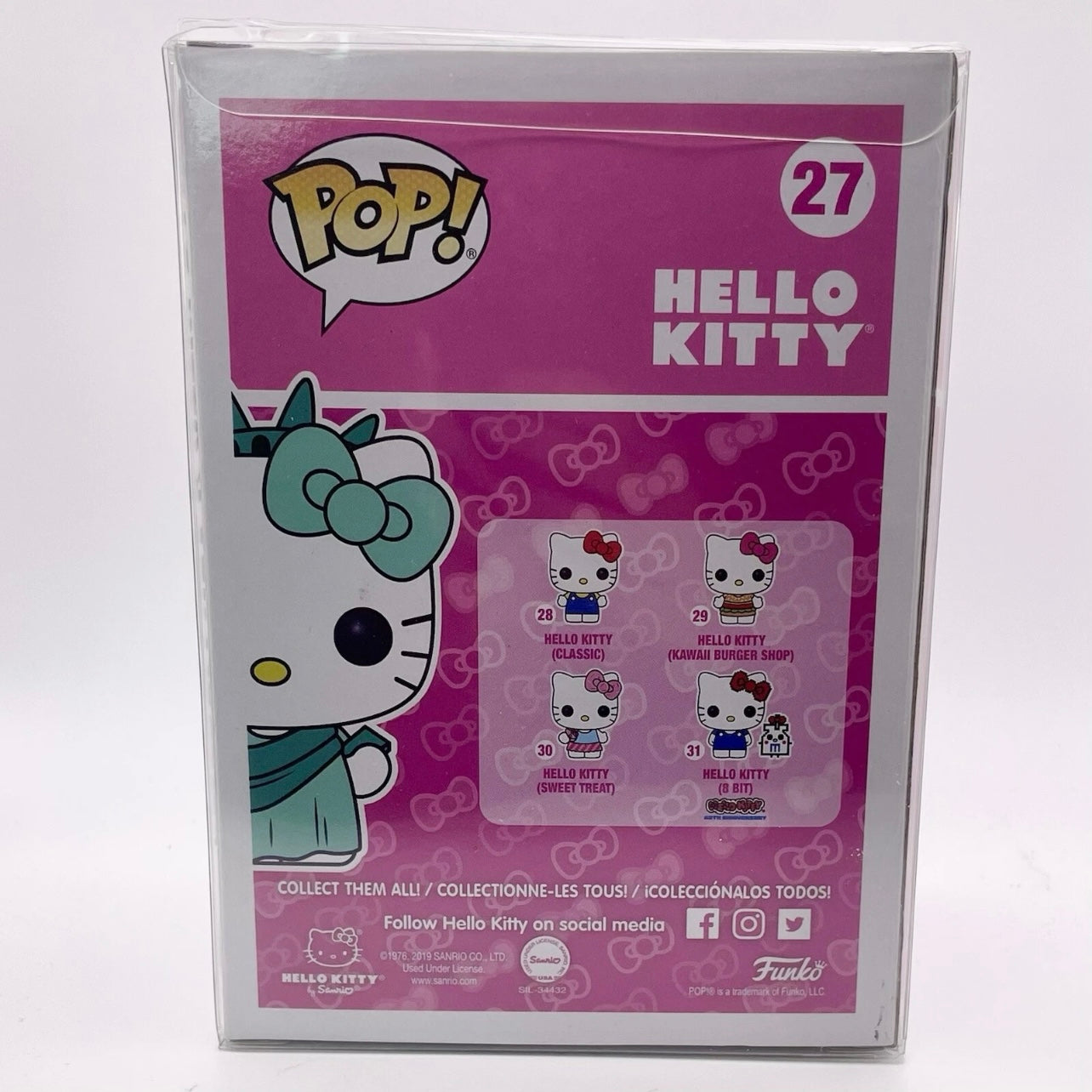 Funko Pop! Hello Kitty #27 (Lady Liberty) - 2019 NYCC Fall Convention Exclusive
