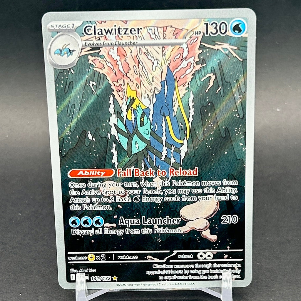 NM - Pokémon TCG - Clawitzer 141/132 Illustration Rare - Mega Evolution