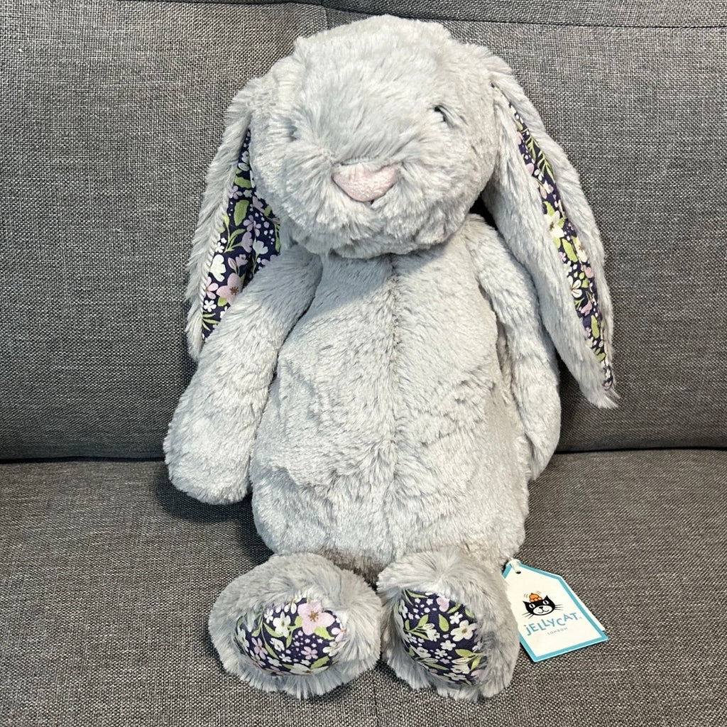 Jellycat Blossom Grey (Silver) Bunny Bloom - Medium
