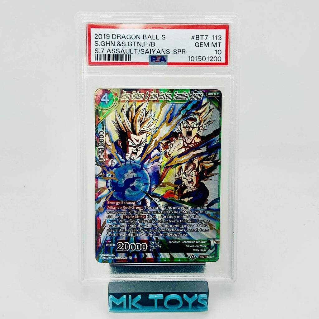 PSA 10 - Dragon Ball Super - Son Gohan & Son Goten, Familial Bonds - BT7-113