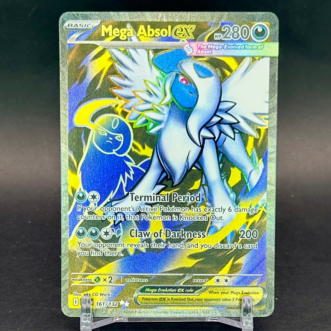 NM - Pokémon TCG - Mega Absol EX 161/132 Full Art Ultra Rare - Mega Evolution