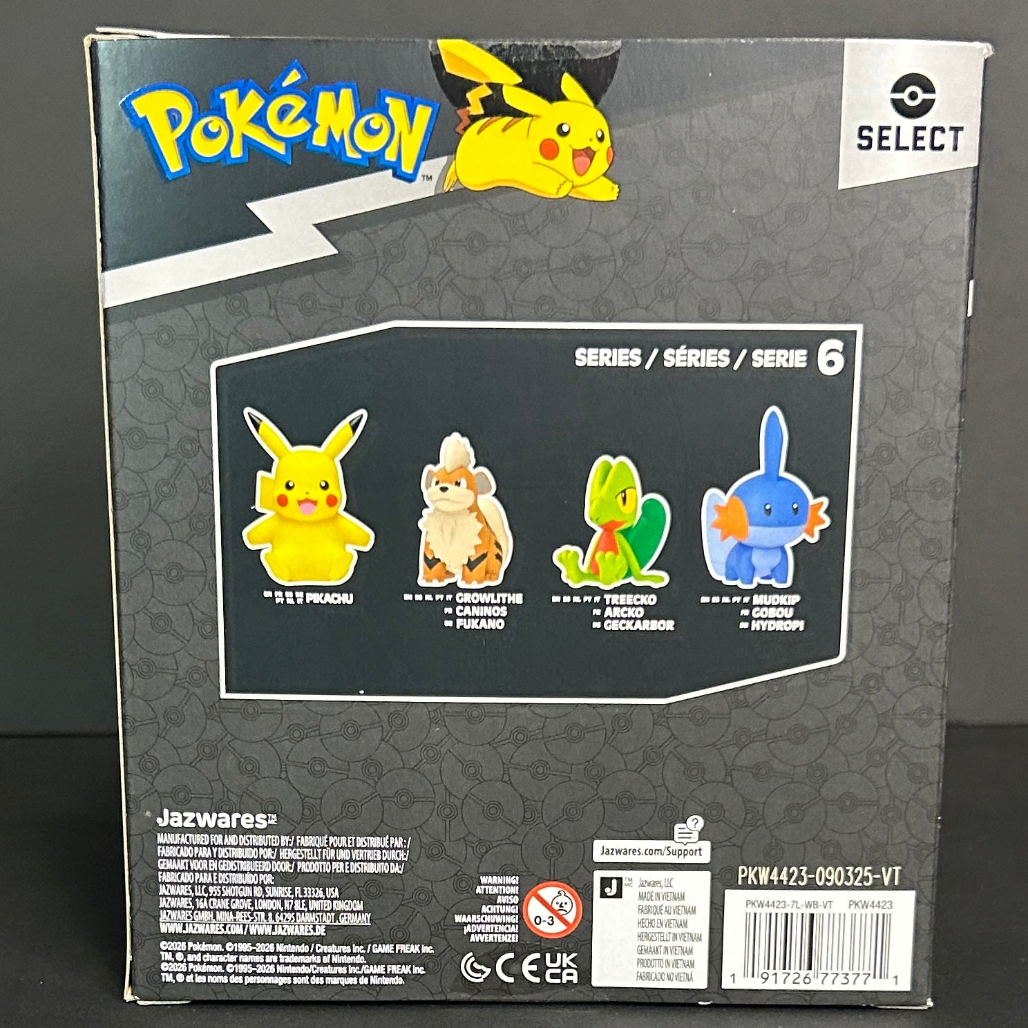 Pokémon Select Series 6 - Growlithe - Vinyl Figure - Jazwares
