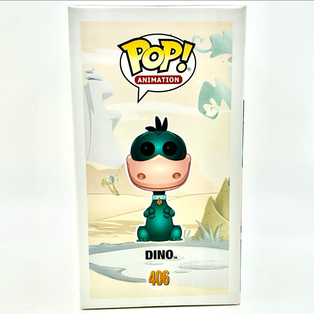 Funko Pop! Animation: The Flintstones - Dino #406 (Green Variant) Hanna Barbera LE 2500pcs Funko Shop Exclusive