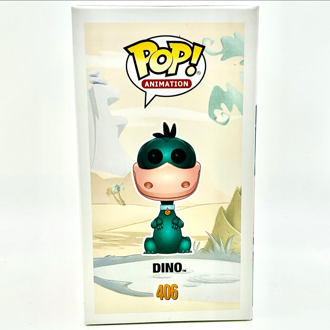 Funko Pop! Animation: The Flintstones - Dino #406 (Green Variant) Hanna Barbera LE 2500pcs Funko Shop Exclusive