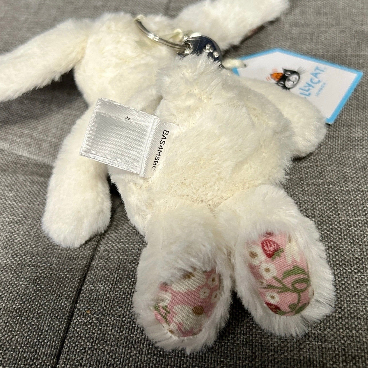 Jellycat Blossom Cream Bunny ‘Berry’ - Bag Charm