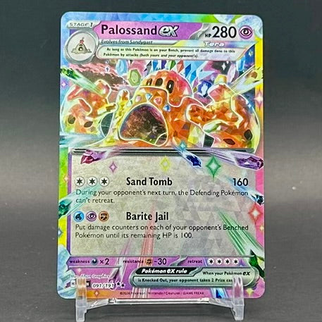 NM - Pokémon TCG - Palossand EX 091/191 Double Rare - Surging Sparks