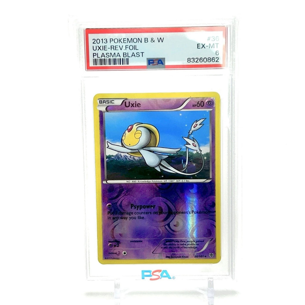 PSA 6 - Pokémon TCG - Uxie #36 Reverse Holo - 2013 Black & White Plasma Blast - POP 1 (Any Grade)