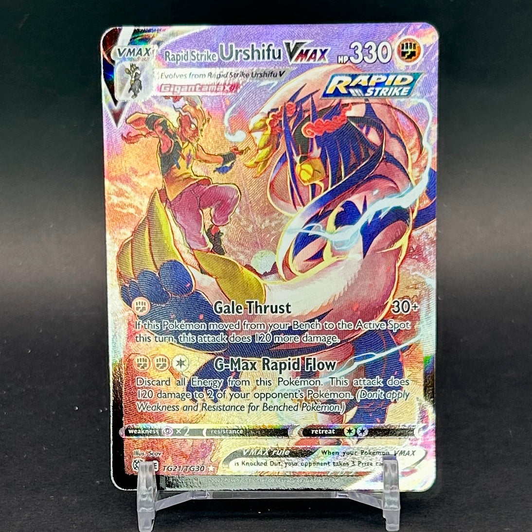 NM - Pokémon TCG - Rapid Strike Urshifu VMAX Holo TG21/TG30 - Brilliant Stars
