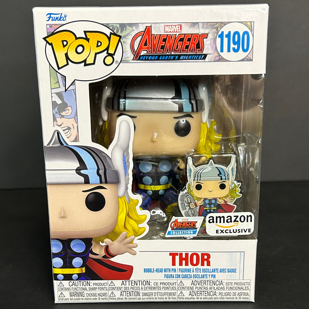 Funko Pop! Avengers: Thor #1190 with Pin - Amazon Exclusive