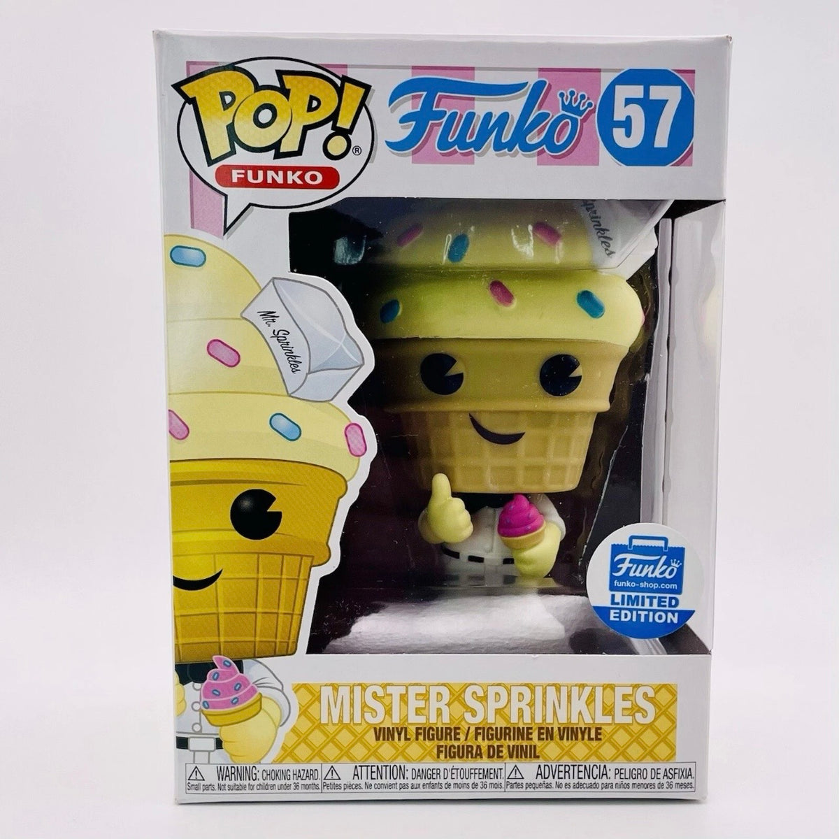 Funko Pop! Mister Sprinkles (Vanilla) #57 - Funko Shop Exclusive - Vaulted