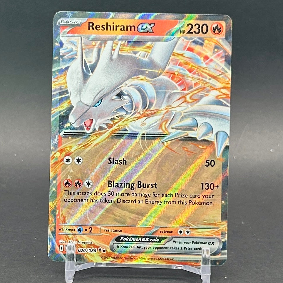 NM - Pokémon TCG - Reshiram EX 020/086 Double Rare Holo - White Flare