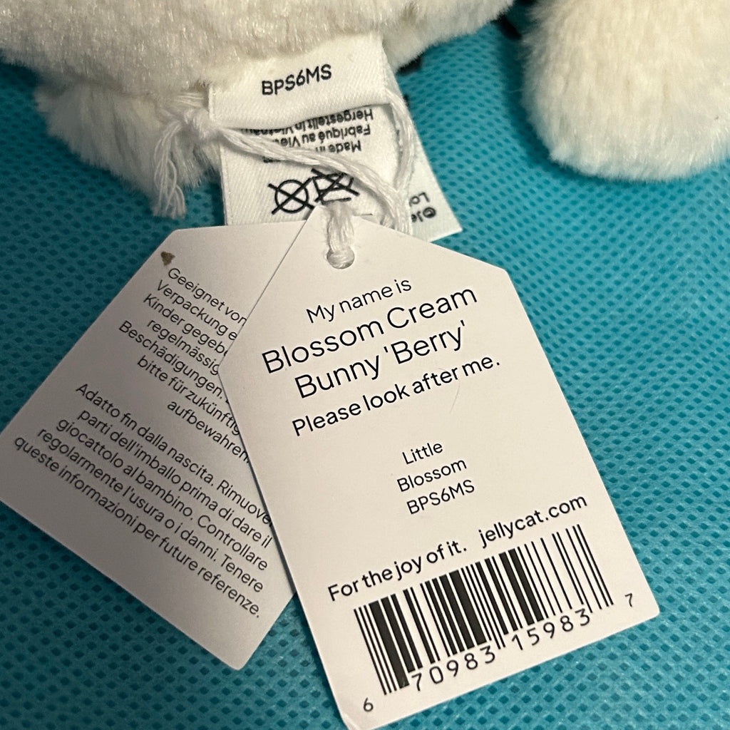 Jellycat Blossom Cream Bunny ‘Berry’ - Small (Little)