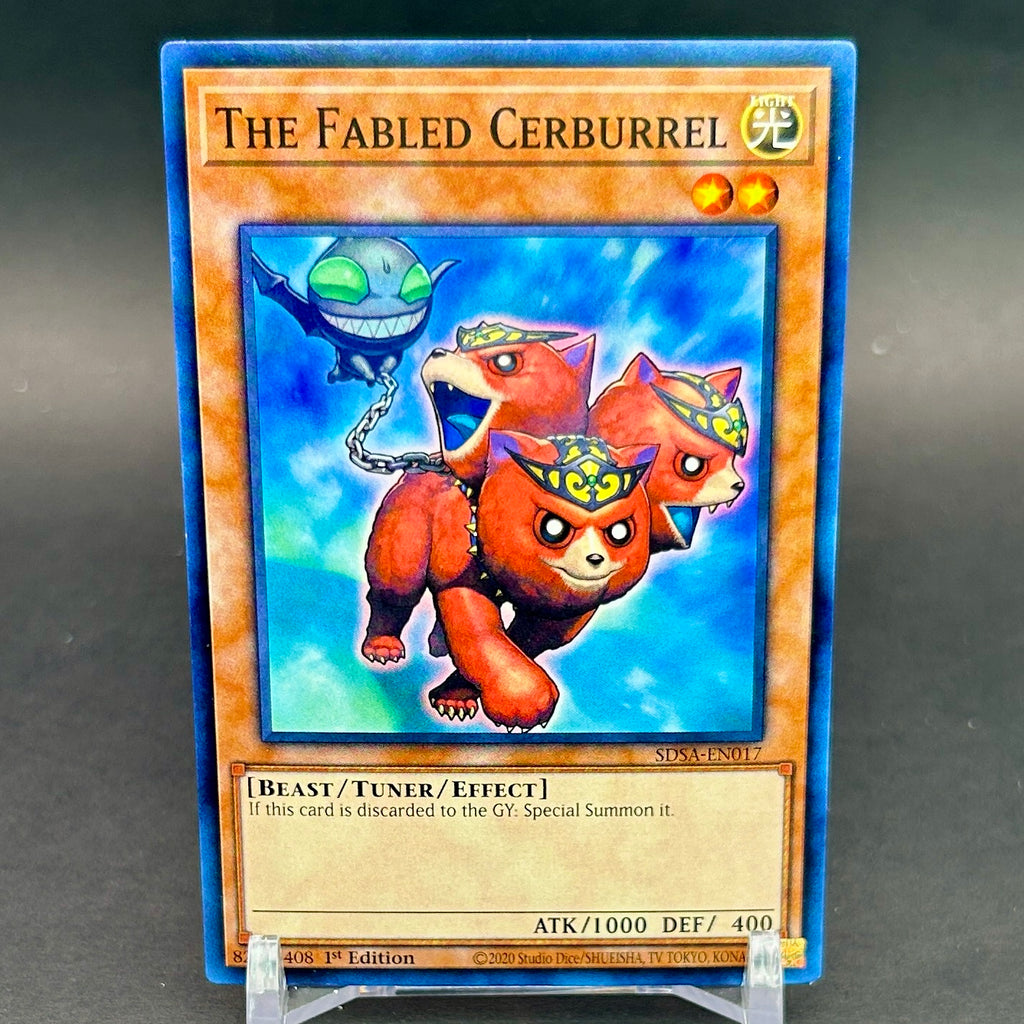 NM - Yu-Gi-Oh! - The Fabled Cerburrel 1st Edition SDSA-EN017 - Structure Deck: Sacred Beasts