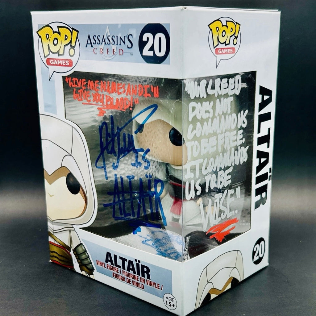 Funko Pop! Autographed Altair #20 - Assassin’s Creed - Philip Shahbaz - Dual Quote