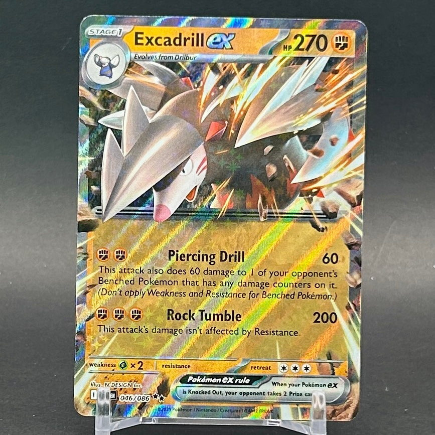 NM - Pokémon TCG - Excadrill EX 046/086 Double Rare Holo - Black Bolt