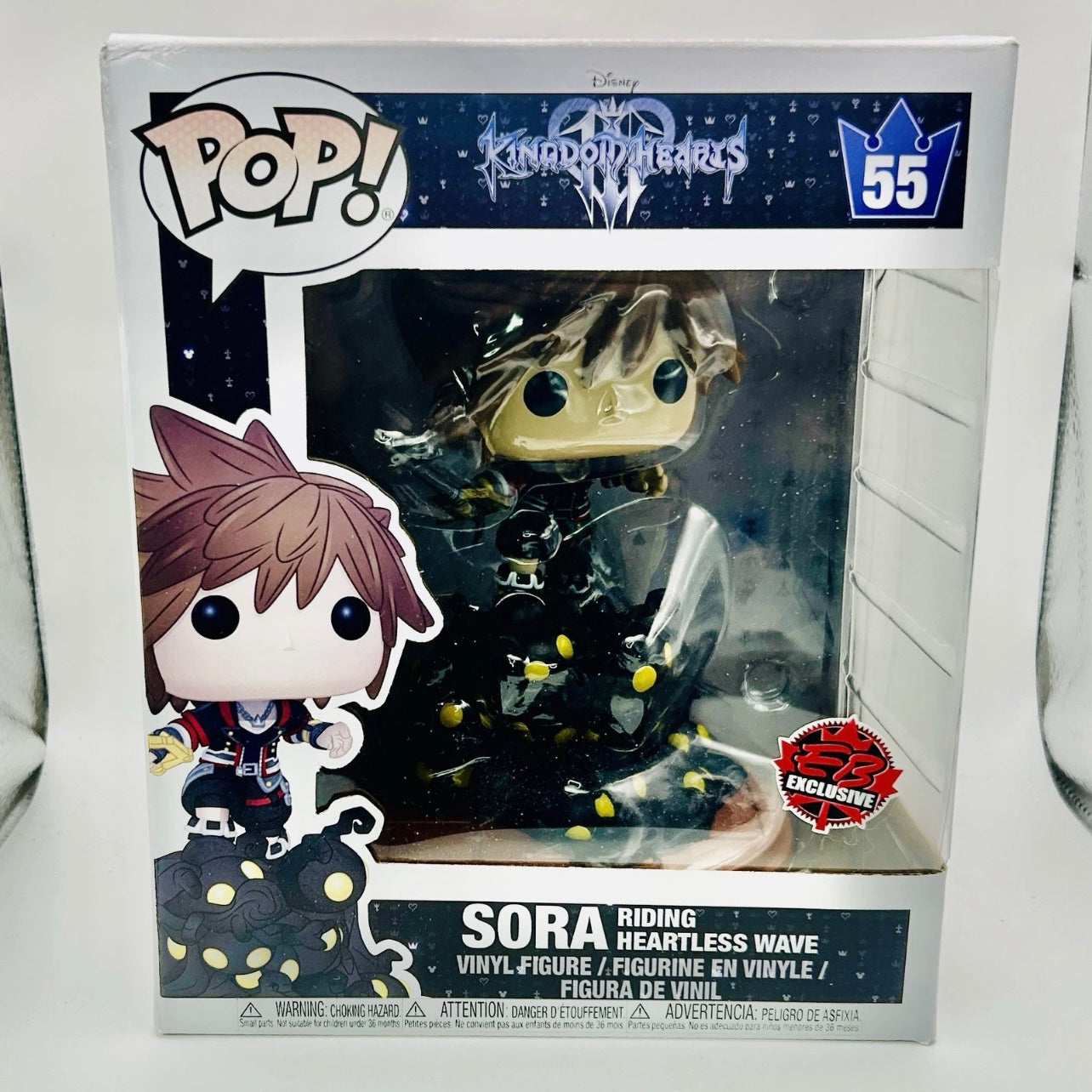 Funko Pop! 6” Kingdom Hearts - Sora Riding Heartless Wave #55 (EB Games Exclusive)