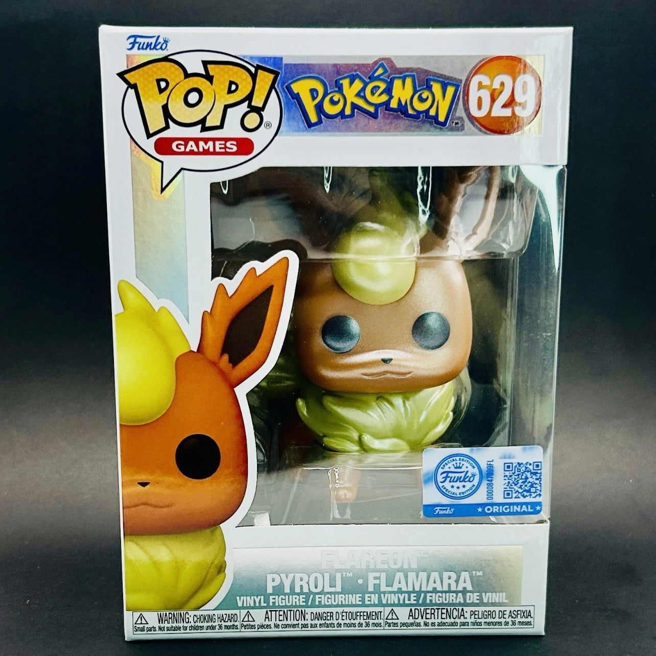 Funko Pop! Games: Pokémon - Flareon #629 Pearlescent - Pokémon Center Exclusive
