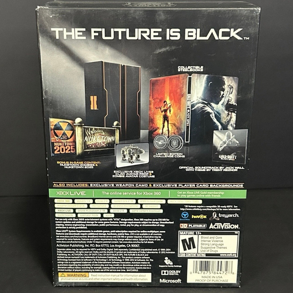 CIB - Tested - XBOX 360 - Call of Duty: Black Ops 2 Hardened Edition - Complete in Box