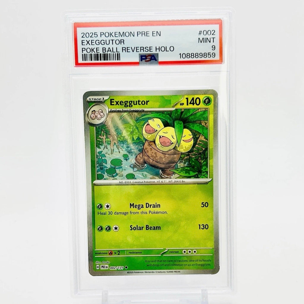 PSA 9 - Pokémon TCG - Exeggutor 002/131 Poké Ball Reverse Holo - Prismatic Evolutions